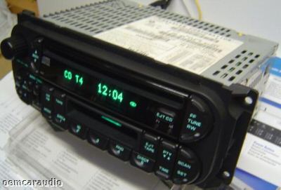 2002 - 2007 Chrysler Jeep Dodge OEM AM FM Radio Tape Cassette CD Player Receiver RBU