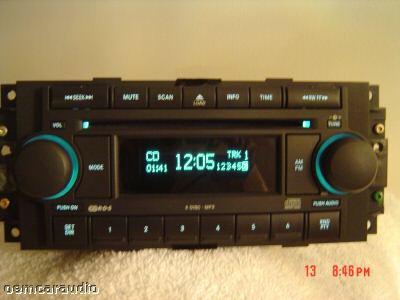 2004 - 2008 Chrysler Jeep Dodge OEM AM FM Radio MP3 6 Disc Changer CD Player Receiver RAQ
