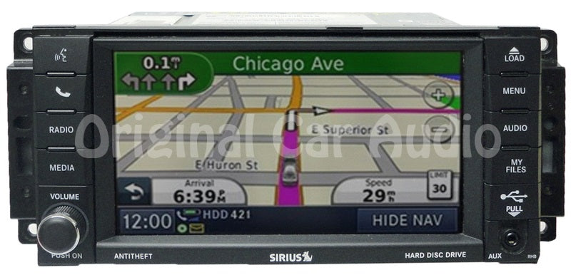 2007 - 2013 JEEP DODGE CHRYSLER MyGig RHB Navigation GPS Radio Stereo AM FM CD Player GREEN