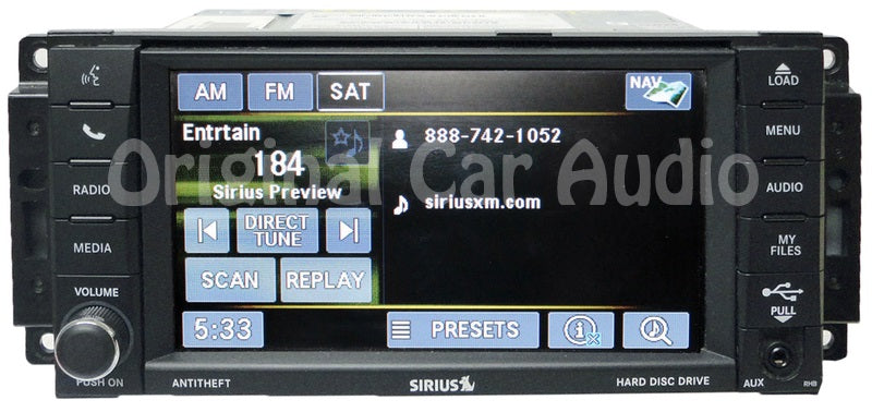 2007 - 2013 JEEP DODGE CHRYSLER MyGig RHB Navigation GPS Radio Stereo AM FM CD Player GREEN