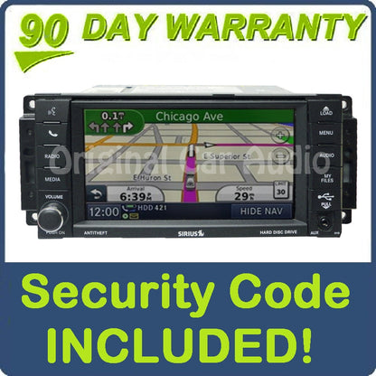 2007 - 2013 JEEP DODGE CHRYSLER MyGig RHB Navigation GPS Radio Stereo AM FM CD Player GREEN