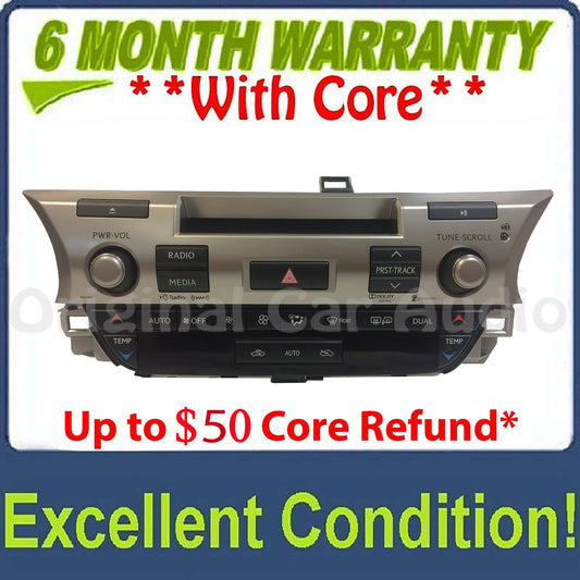 MERGED||2013 2014 Lexus ES300H ES350 OEM Gracenote CD XM HD Radio Reciever w/ Climate Controls