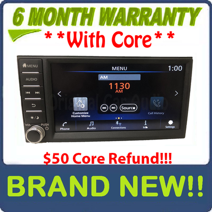 NEW 2018 - 2020 Nissan NV200 Sentra Versa OEM Touch Screen AM FM Bluetooth Multi Media Radio Receiver