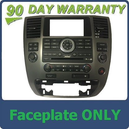 FACE PLATE REPLACEMENT NISSAN Pathfinder Aramda BOSE Radio 2008 2009 2010 2011
