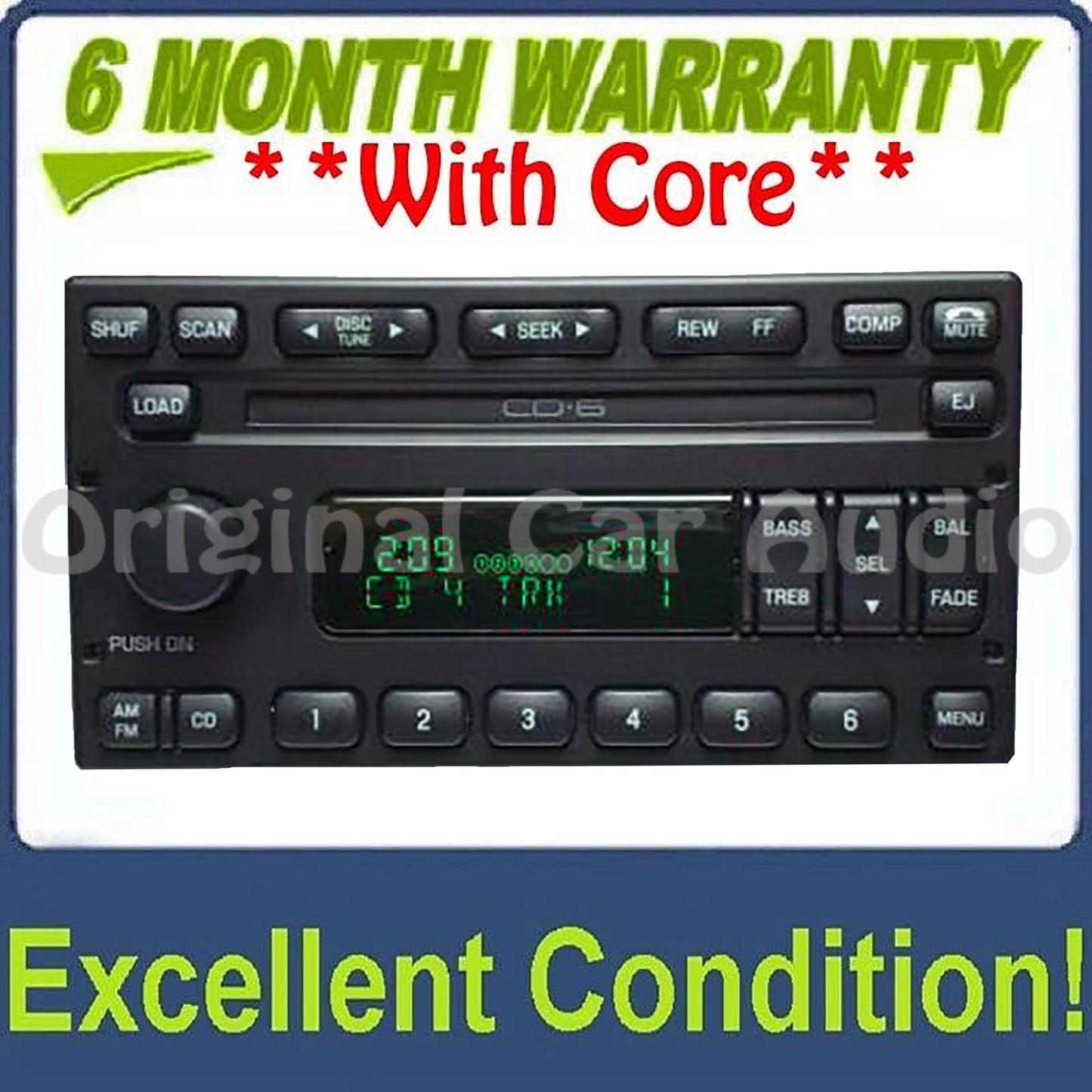 1998 - 2005 Ford Explorer Expedition F150  Radio and 6 CD Changer