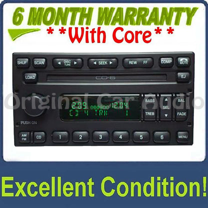 1998 - 2005 Ford Explorer Expedition F150  Radio and 6 CD Changer