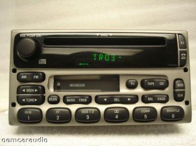 1998 - 2005 Ford / Lincoln / Mercury  Radio CD player Silver