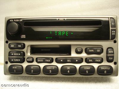 1998 - 2005 Ford / Lincoln / Mercury  Radio CD player Silver