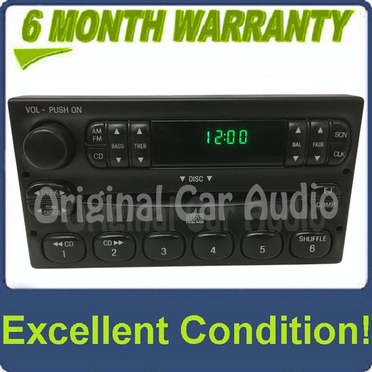 1998 - 2005 Ford Lincoln Mercury AM FM Radio CD Player Receiver