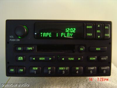 NEW FORD RDS CASSETTE PLAYER TAPE RADIO STEREO Receiver Expedition Ranger OEM 1998 1999 2000 2001 2002 2003 2004 2005 2006 2007 2008 2009