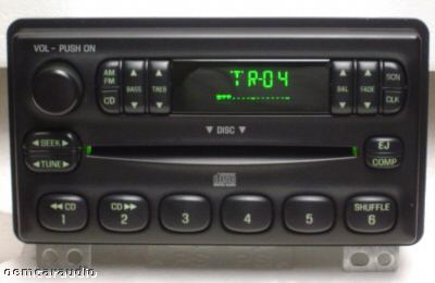 2001 - 2005 Ford Lincoln Mercury OEM AM FM Radio Single CD Player Receiver