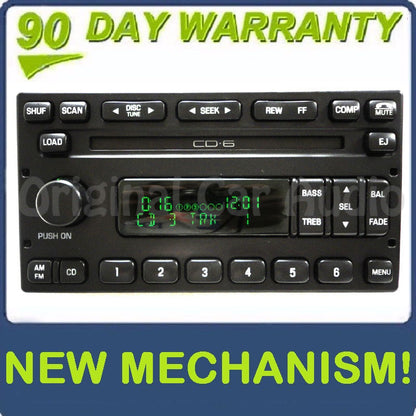 REMAN 1998 - 2005 Mercury Lincoln Ford OEM AM FM Radio 6 CD Changer Stereo Receiver