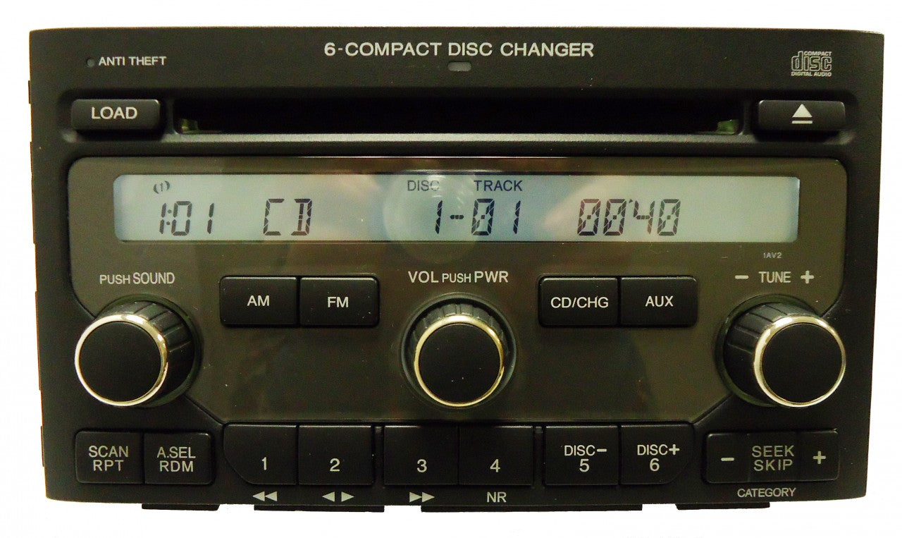 2006 2007 2008 HONDA Pilot Radio and 6 CD Changer 1AV2