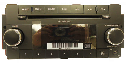 New 2007 - 2012 JEEP DODGE CHRYSLER OEM AM FM Radio Stereo MP3 CD Player Receiver RES