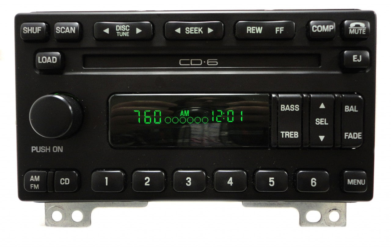 REMANUFACTURED 01 - 05 Ford Explorer Mountaineer Mustang Radio and 6 CD Changer 2001 2002 2003 2004 2005