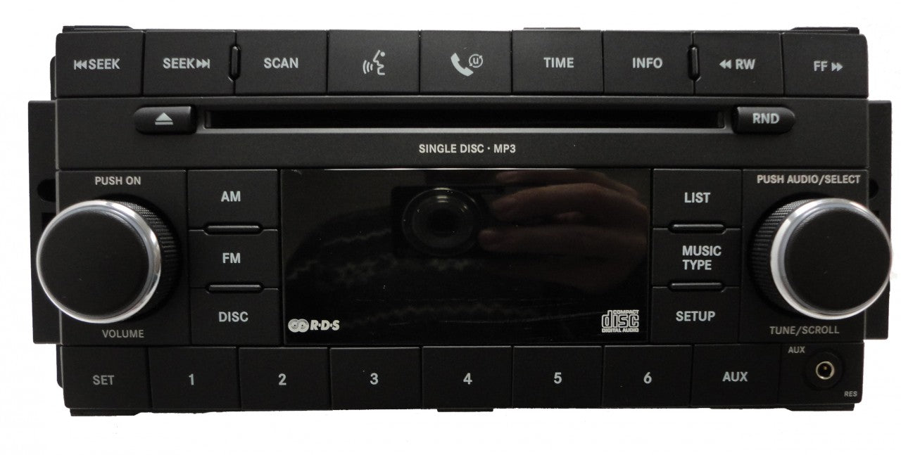 2007 - 2013 Chrysler Jeep Dodge OEM AM FM Radio AUX MP3 CD Player Receiver RES