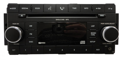 2007 - 2013 Chrysler Jeep Dodge OEM AM FM Radio AUX MP3 CD Player Receiver RES