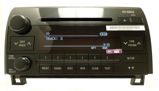 2007 - 2013 TOYOTA Tundra Sequoia OEM  AM FM Radio Stereo MP3 CD Player Receiver A51893