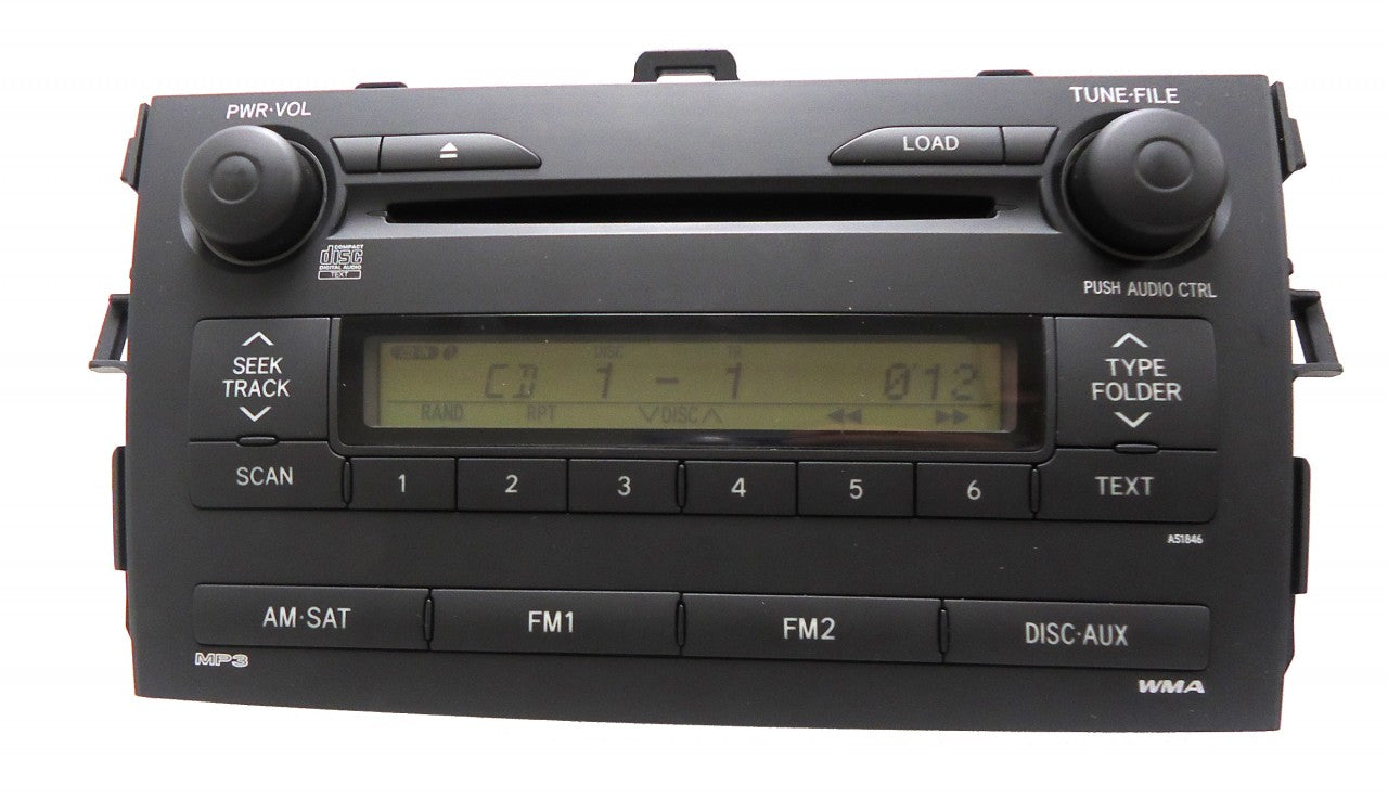 2009 - 2011 Toyota Corolla OEM Radio MP3 6 CD Player Receiver A51846