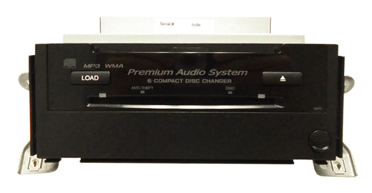 39101-STK-A021 ACURA RDX Premium 6 CD Changer AUX