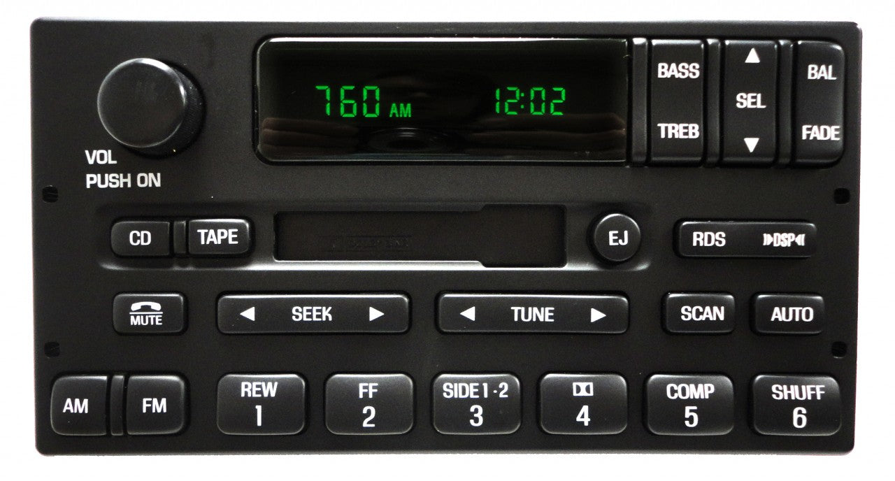 LINCOLN & TOWN CAR AM FM Tape Player Audiophile 1998-2000