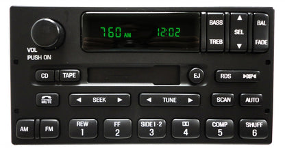 LINCOLN & TOWN CAR AM FM Tape Player Audiophile 1998-2000