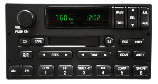 LINCOLN & TOWN CAR AM FM Tape Player Audiophile 1998-2000