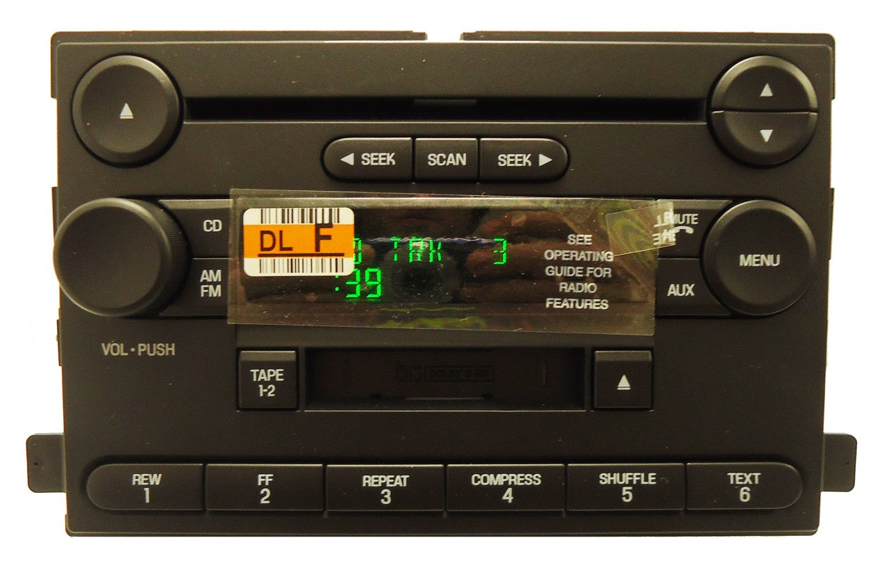 NEW 04 05 06 07 FORD Freestar F250 F350 MERCURY Monterey Radio CD Cassette Tape Player 6F2T-18C868-FB