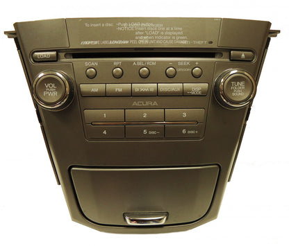 2007 2008 2009 ACURA MDX Radio and 6 CD Changer MP3 Satellite 2BF0