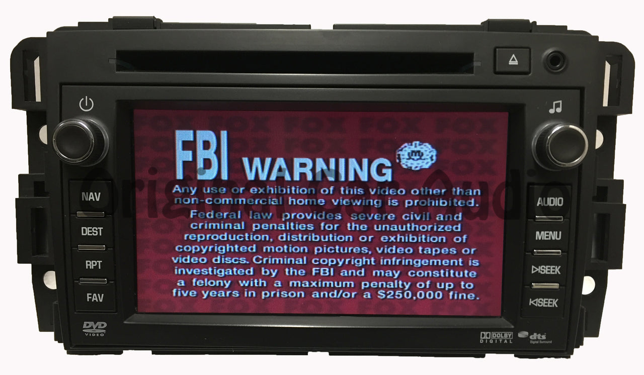 UNLOCKED GM OEM Stereo AM FM Radio GPS Navigation CD DVD Player