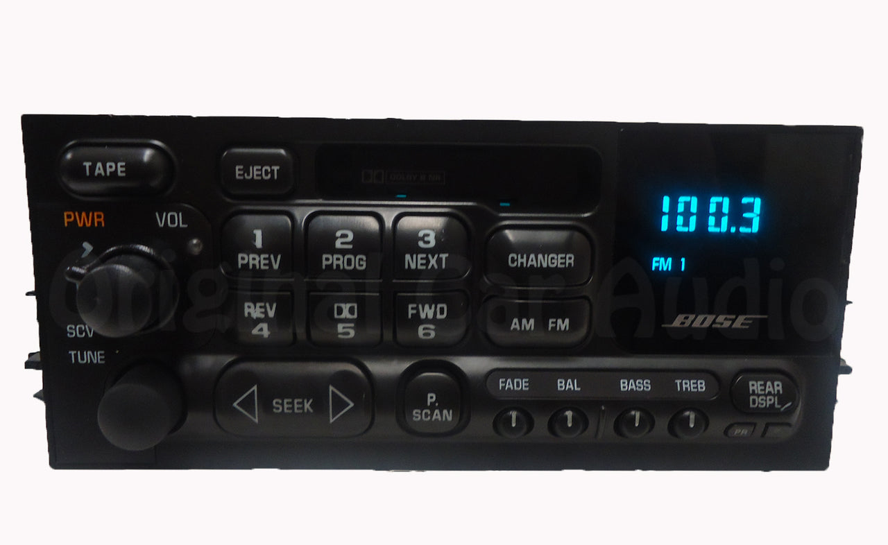 GMC OEM Factory BOSE Stereo AM FM Radio Tape Cassette