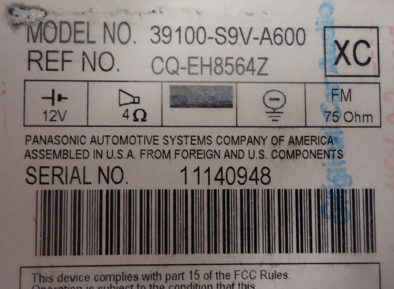 06 07 08 Honda Pilot OEM AM FM XM Radio AUX 6 Disc Changer 1TV5