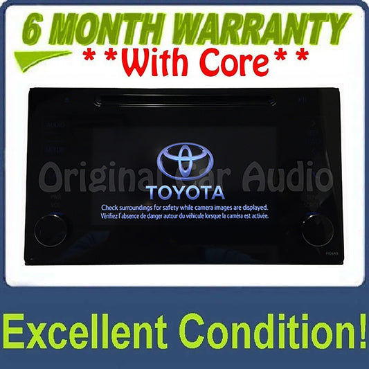 Toyota Radio CD Player Display Screen P10693 OEM Stereo