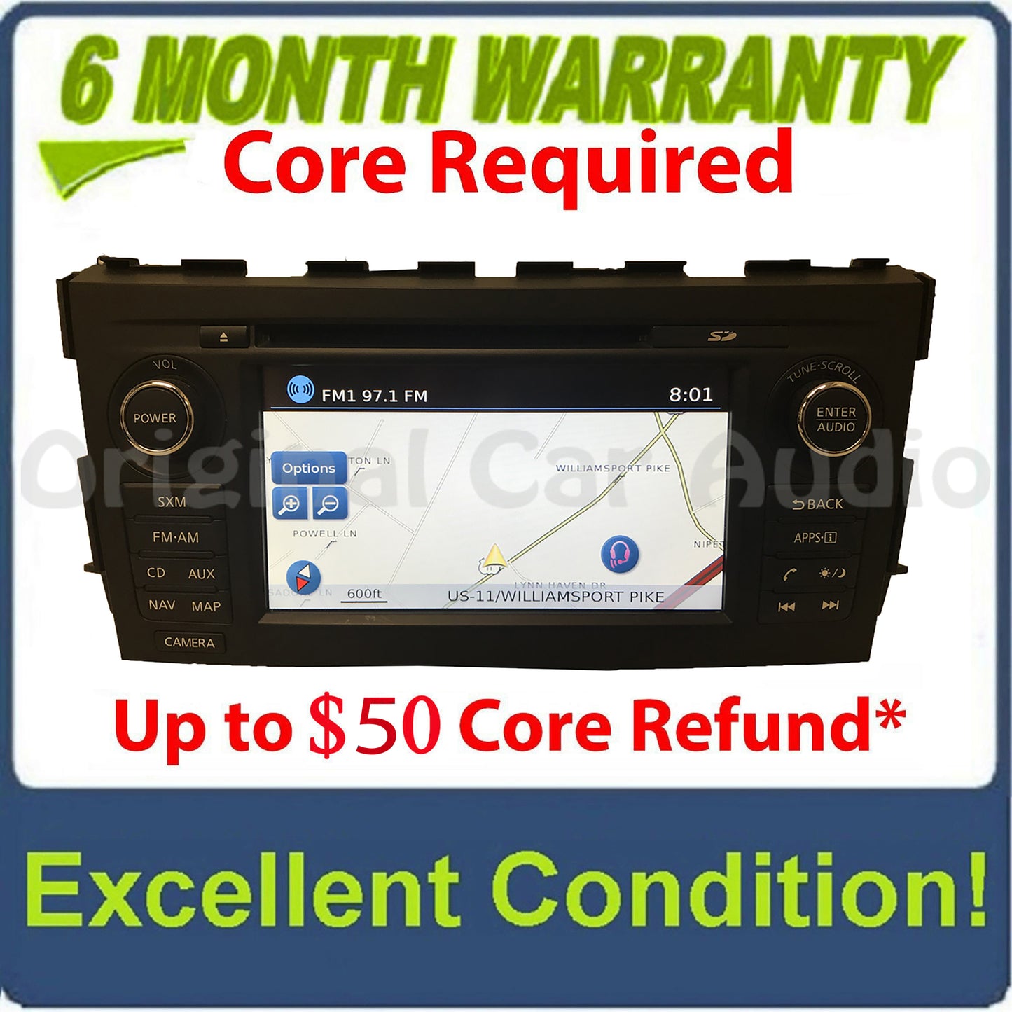 2016 - 2018 Nissan Altima OEM BOSE Navigation Nissan Connect MP3 CD Player MATTE BLACK