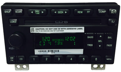 Brand New 01 02 03 04 05 Ford Explorer Mountaineer Mustang Radio and 6 CD Changer 2001 2002 2003 2004 2005