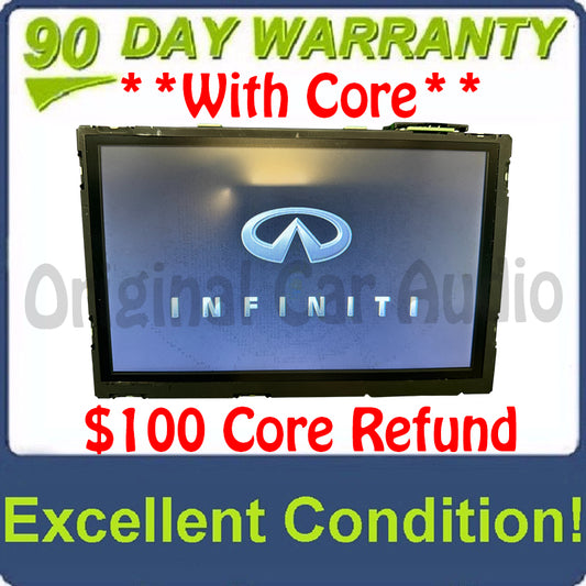 2019 - 2020 Infiniti QX50 OEM Display Control Unit DCU Multi Media Radio Info Information Touch Screen Display Monitor ONLY
