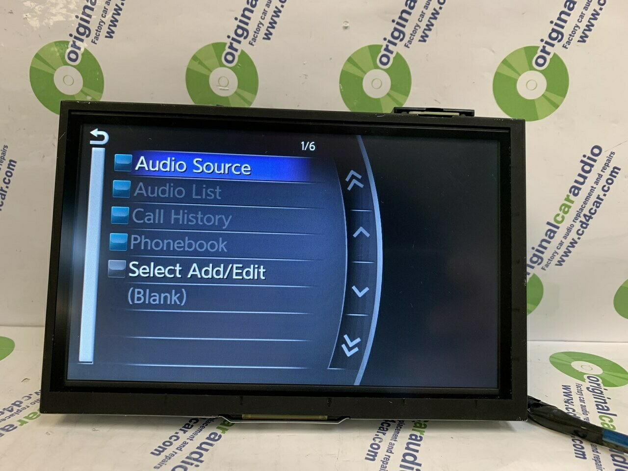 2015 - 2019 INFINITI Q50 Q60 OEM Information Multimedia Display Touch Screen