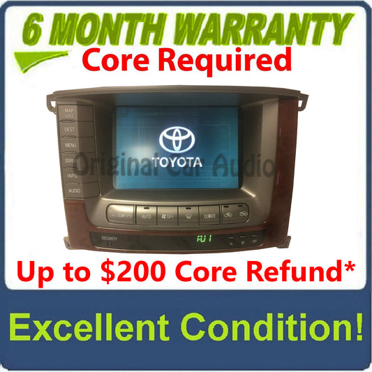 2004 2005 2006 2007 Toyota Land Cruiser OEM Pioneer Navigation Display Screen