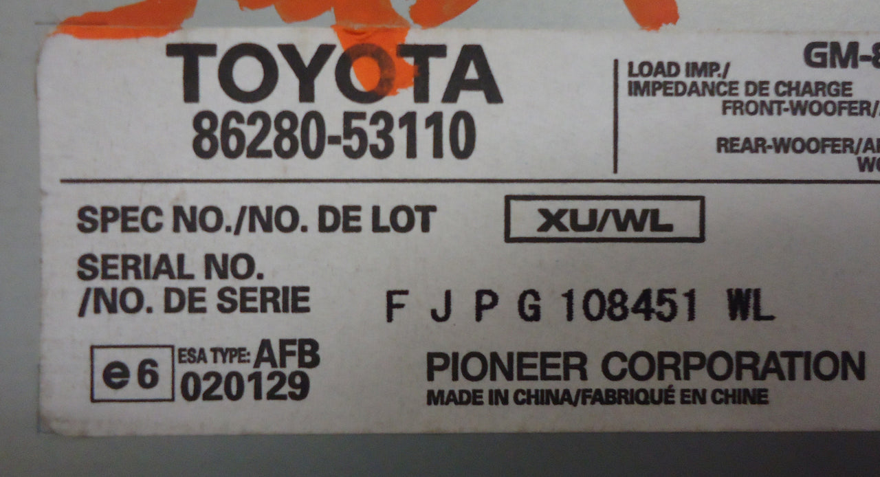 2006 - 2009 Lexus IS-F IS250 IS350 OEM Factory Pioneer Stereo Amplifier AMP