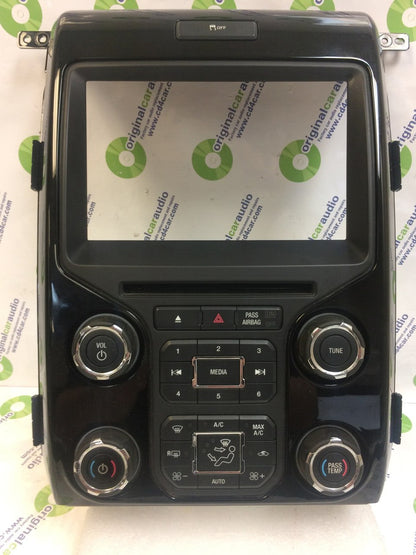 2012 - 2014 Ford F150 OEM 8" Touch Screen Display Bezel and Radio Control Pannel ONLY Black