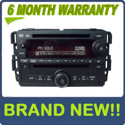 NEW 2007 - 2009 GMC Acadia OEM Single CD AM FM DVD Radio Receiver UVA