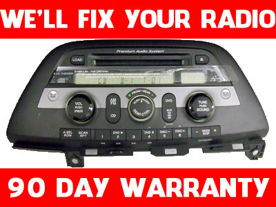 REPAIR 05 06 07 08 09 10 11 Honda Odyssey Radio and 6 CD Player FIX YOUR RADIO