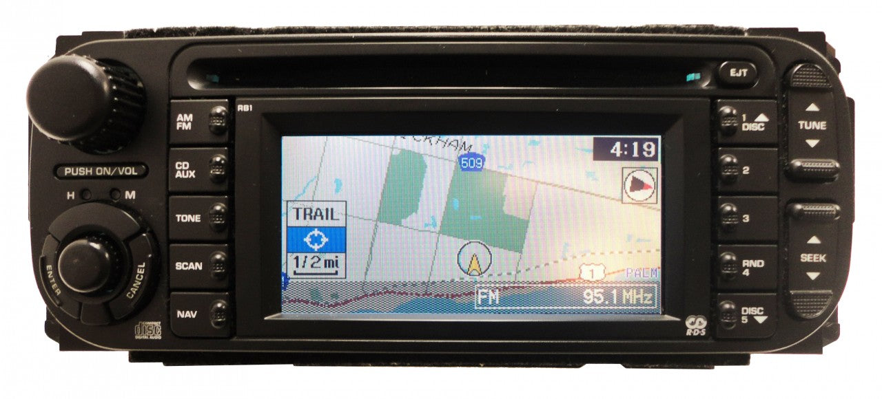 INFINITY Chrysler Jeep Dodge Navigation RDS Radio and CD Player RB1 2004 2005 2006 2007