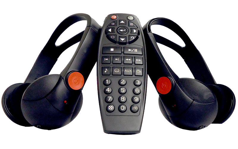 05 06 07 08 09 10 11 GMC Yukon Chevy Tahoe Cadillac Escalade HEADPHONES (2) and Remote Control