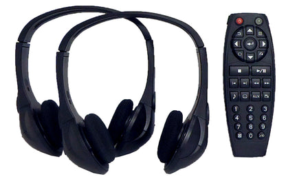 05 06 07 08 09 10 11 GMC Yukon Chevy Tahoe Cadillac Escalade HEADPHONES (2) and Remote Control