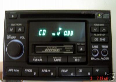 Nissan Maxima Infiniti I30 QX4 G20 BOSE Radio And CD Player 1995-2002
