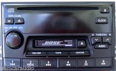 Nissan Pathfinder Maxima Infiniti I30 QX4 J30 BOSE Radio