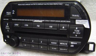 Nissan Altima BOSE Radio 6 Disc CD Changer 28185-3Z720 2002-2004