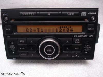2007 2008 2009 Nissan Versa OEM Radio 6 Disc CD Changer AUX MP3 RDS
