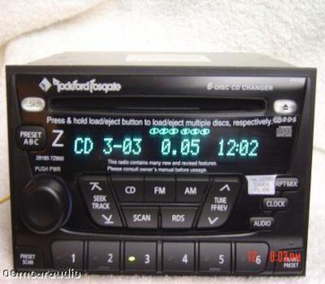 2000 - 2004 Re-manufactured Nissan Xterra/Frontier OEM Radio CD Player Receiver